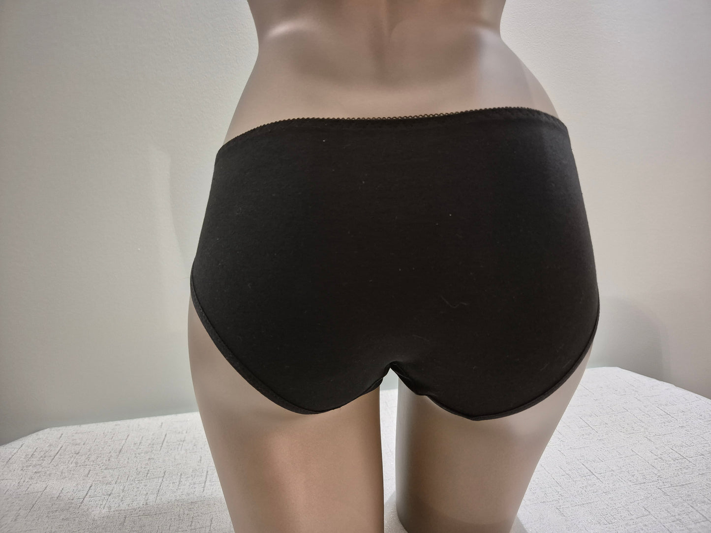 Slip en Coton et Dentelle LOUISE 9943 Noir (LZ)