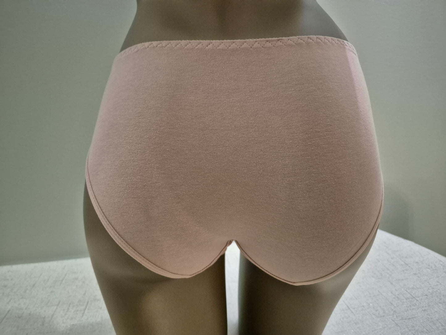 Slip en Coton et Dentelle LOUISE 9943 Rose Poudré (LZ)