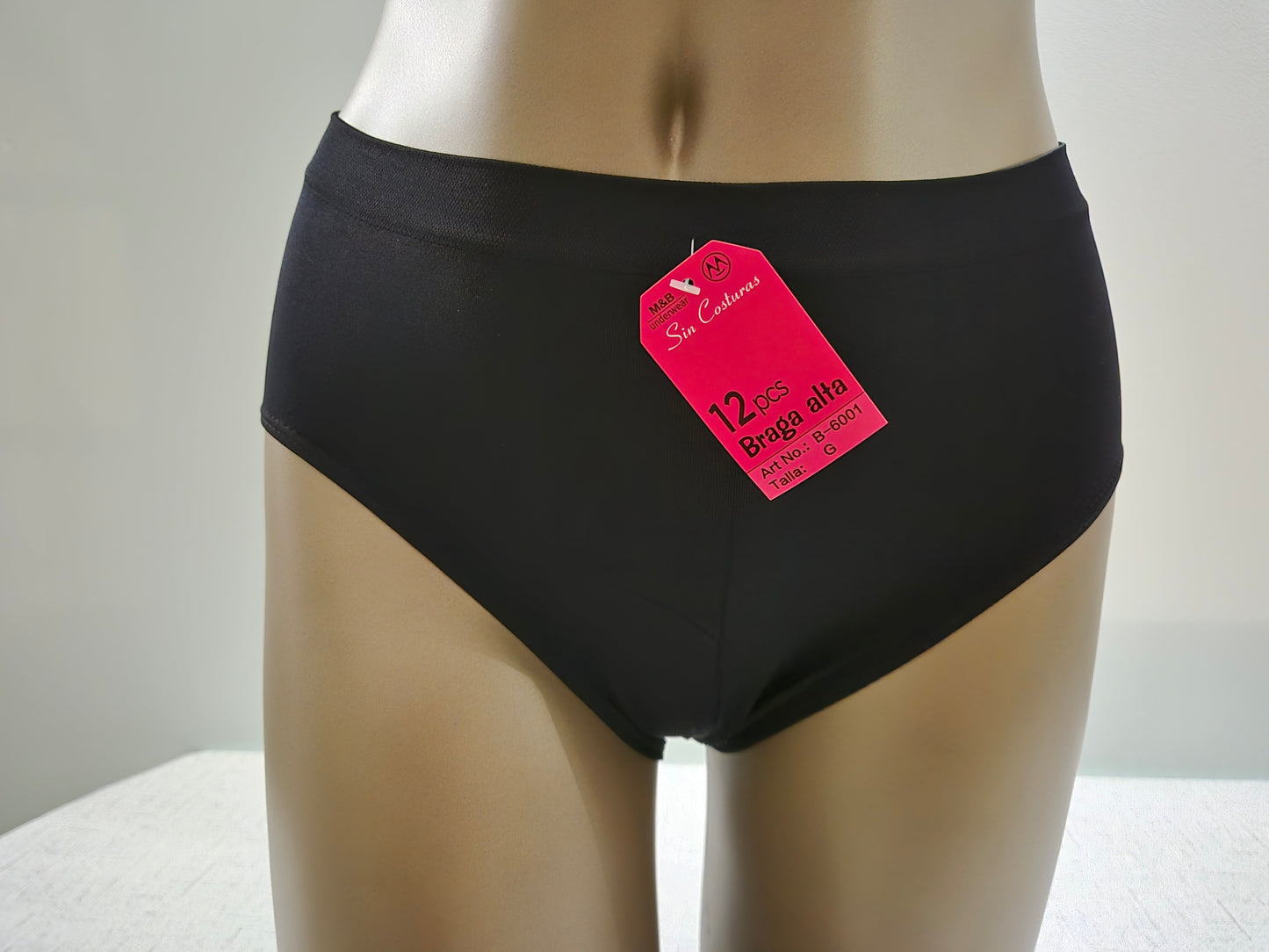 Slip en Microfibre CLEMENCE 6001 Noir (LZ)