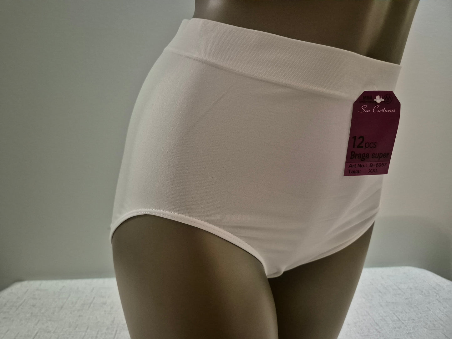Culotte en Microfibre JEANNE 6057 blanc (LZ) GRANDE TAILLE