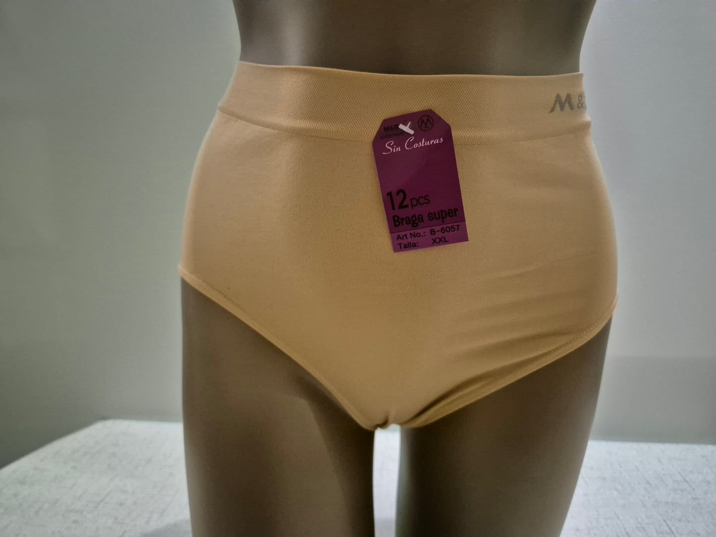 Culotte en Microfibre JEANNE 6057 Beige (LZ) GRANDE TAILLE