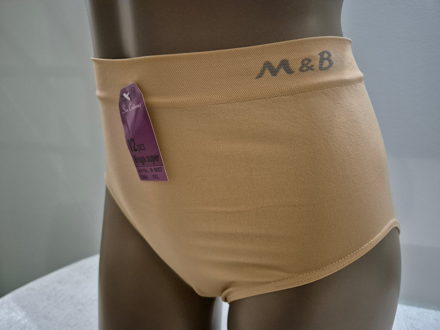Culotte en Microfibre JEANNE 6057 Beige (LZ) GRANDE TAILLE