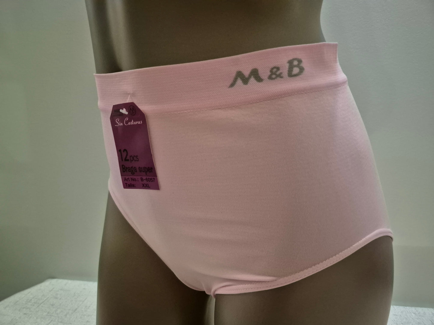 Culotte en Microfibre JEANNE 6057 Rose (LZ) GRANDE TAILLE
