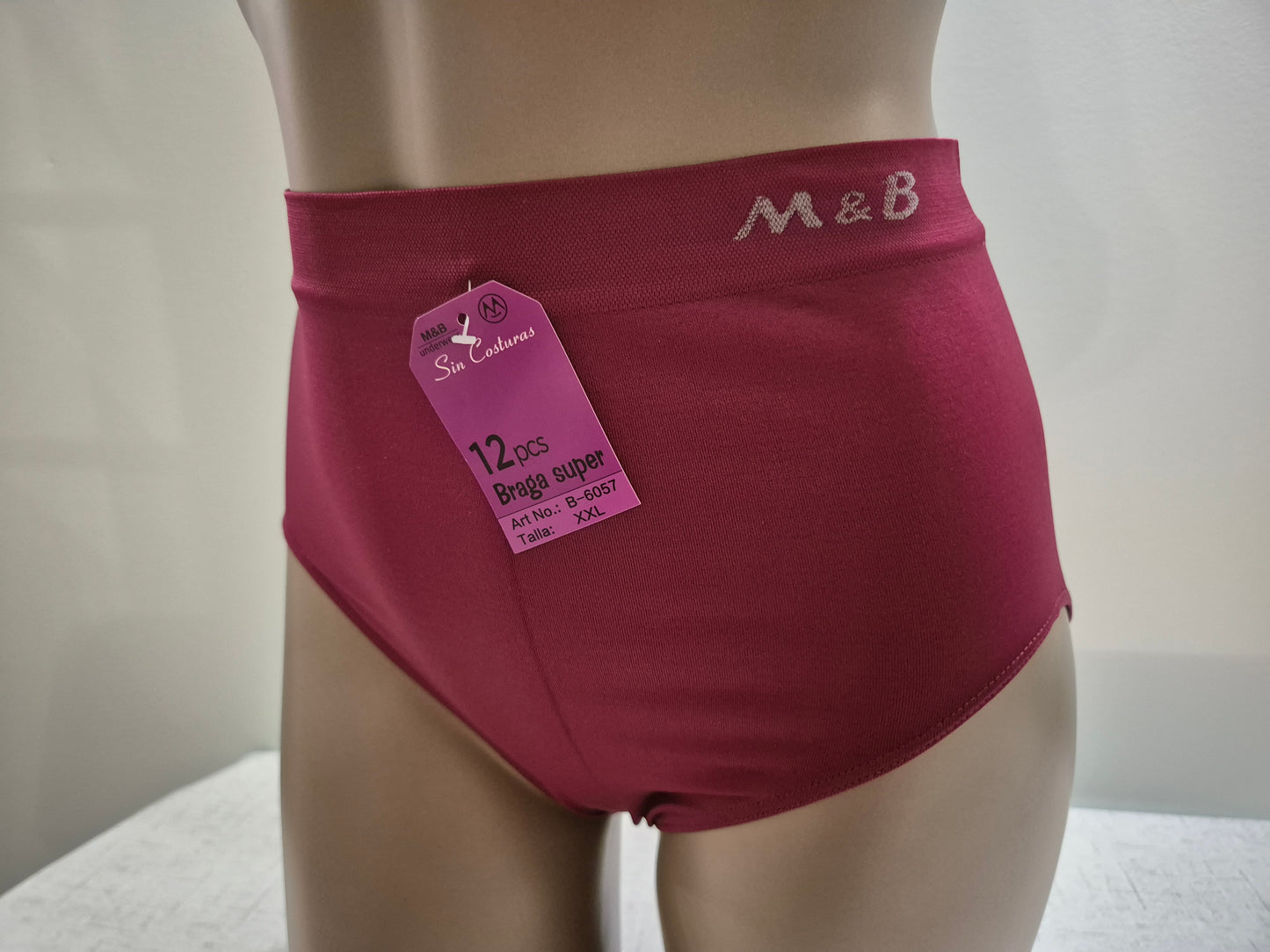Culotte en Microfibre JEANNE 6057 Bordeaux (LZ) GRANDE TAILLE