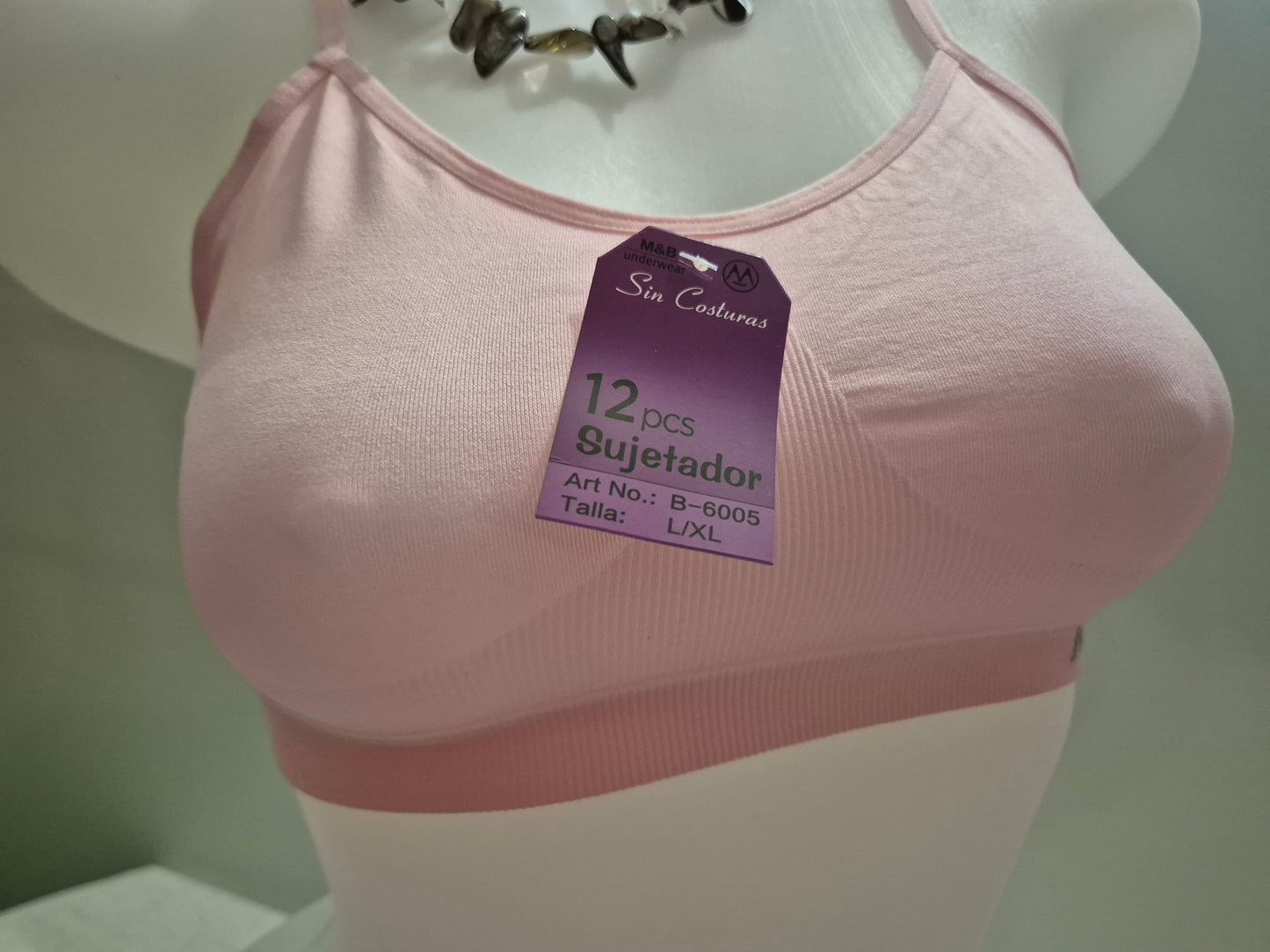 Brassière fines bretelles ALIX B6005 ROSE (LZ)