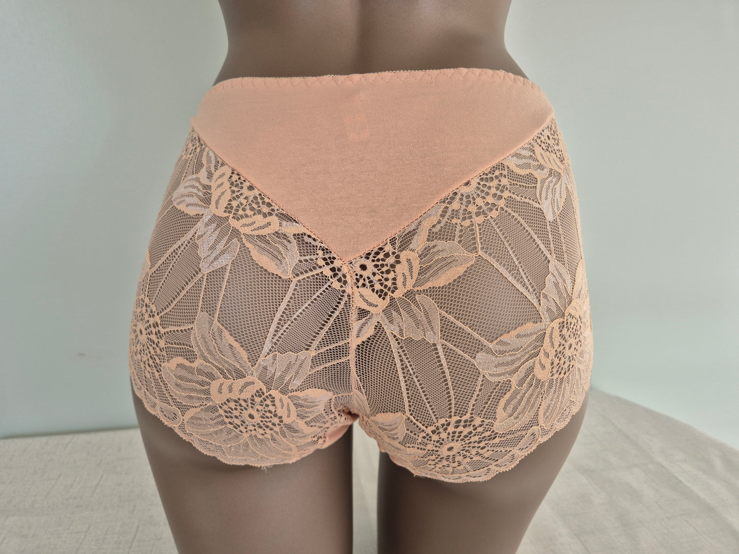 Slip en Coton et Dentelle MARTINE 84034 Beige (LL)