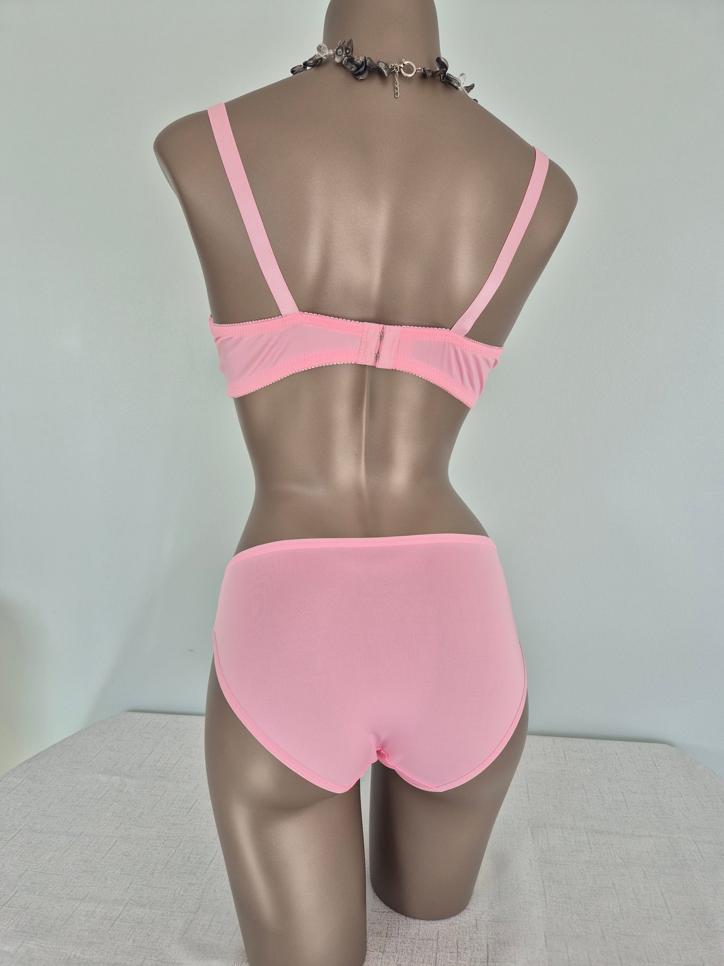Ensemble Soutien-gorge et Slip CALLIE 8007 Rose (LL)