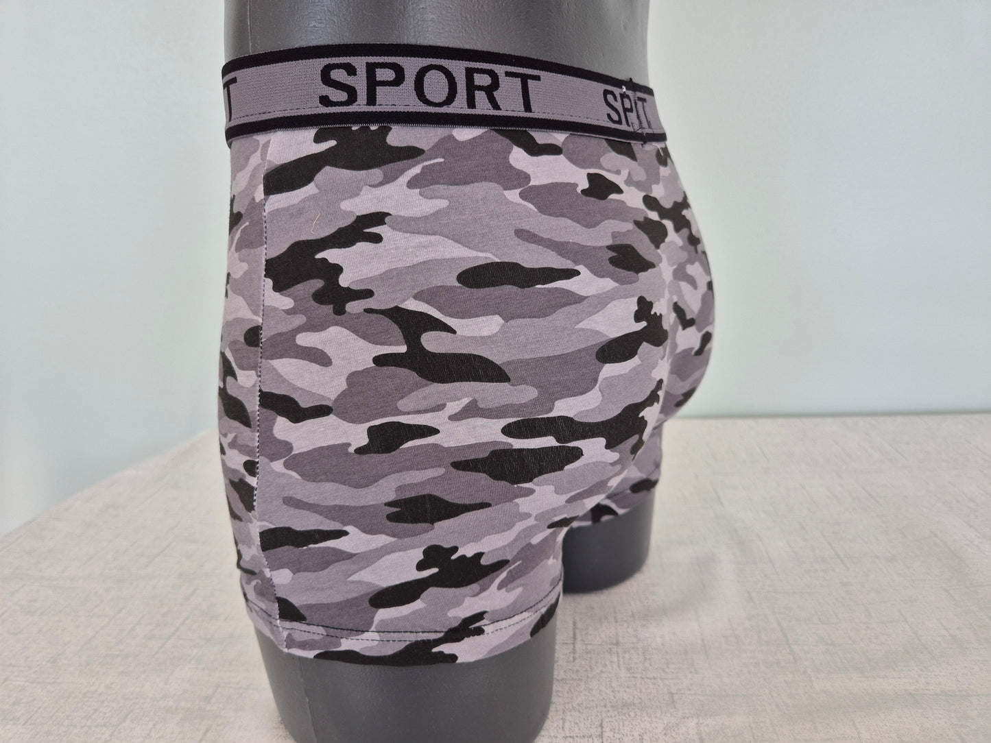 Boxer Homme Paul gris noir 5128 (FY)