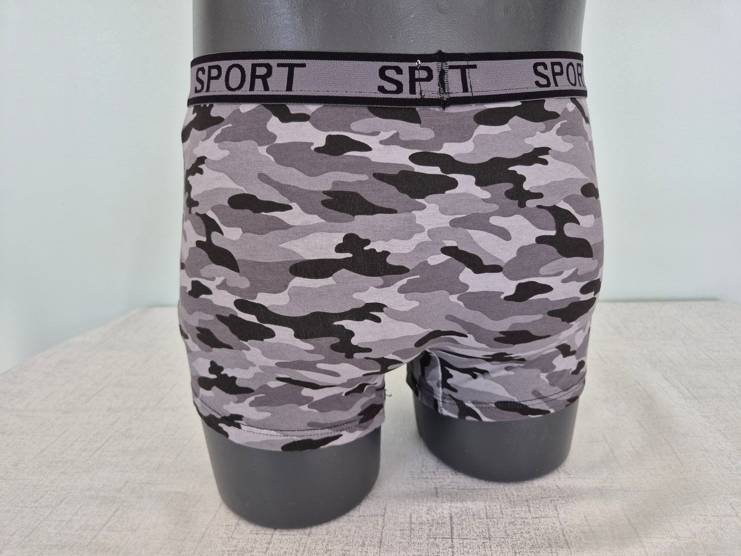 Boxer Homme Paul gris noir 5128 (FY)