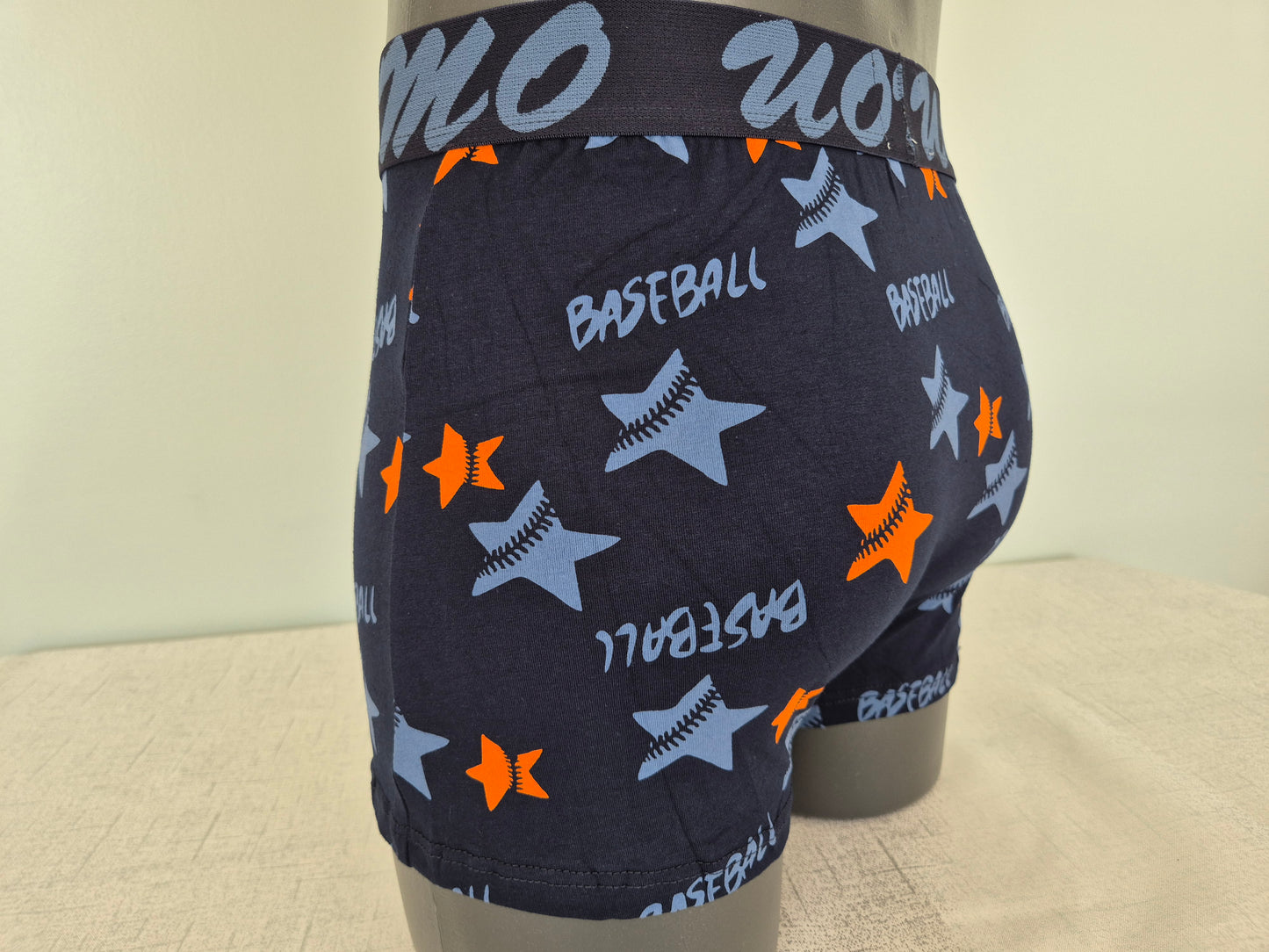 Boxer Homme Marius Bleu Etoiles Orange 750 (FY)
