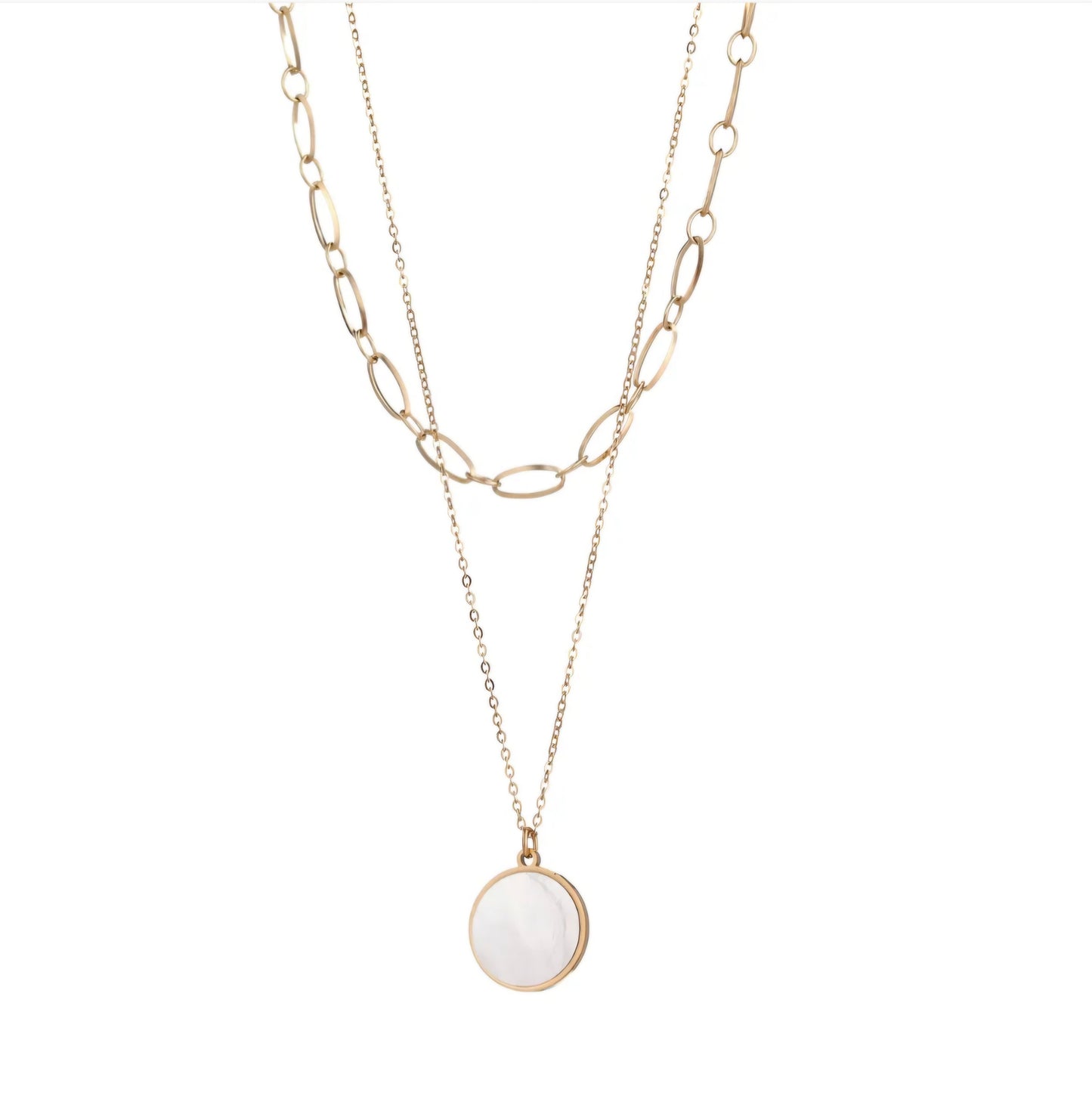 Collier double AZYLIS Or ou Argent 🎀