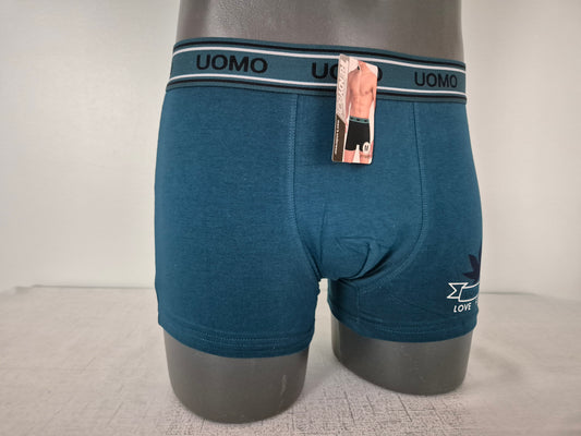 Boxer Homme JULES Bleu motif Noir 1805 (FY)