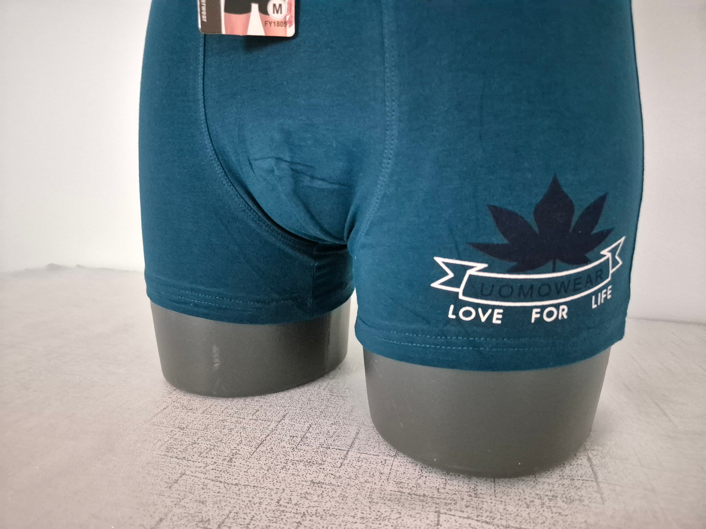Boxer Homme JULES Bleu motif Noir 1805 (FY)