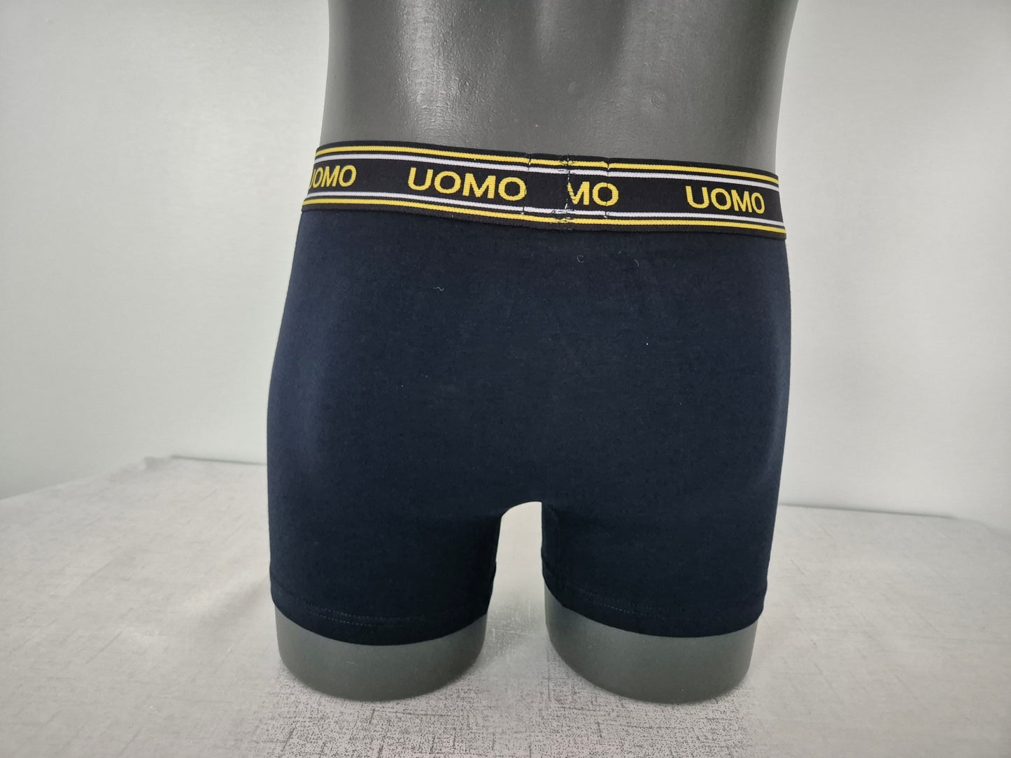 Boxer Homme JULES Bleu motif Jaune 1805 (FY)