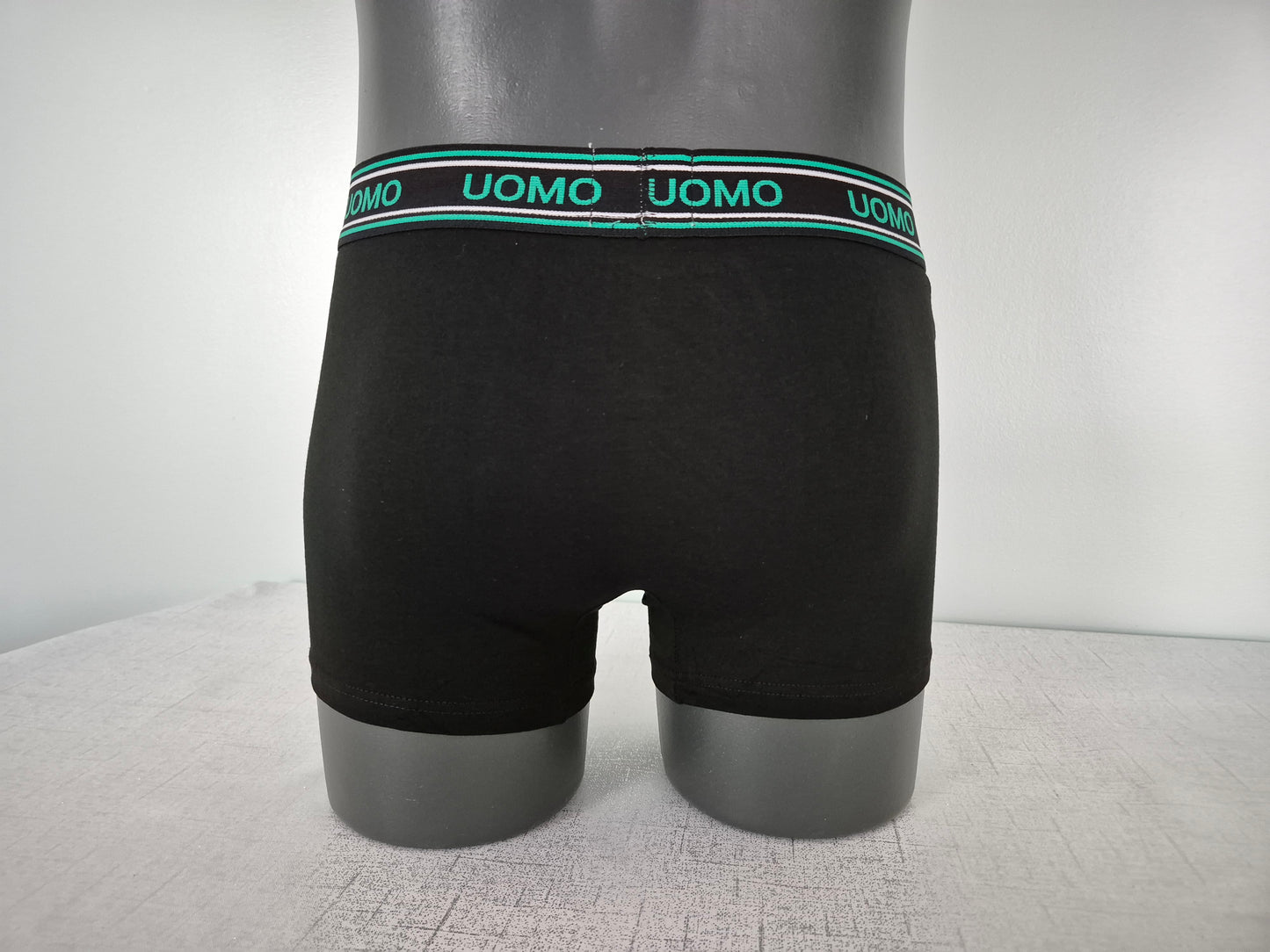 Boxer Homme JULES Noir motif Vert 1805 (FY)