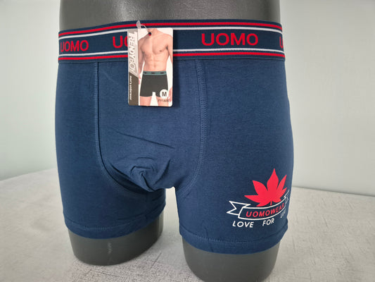 Boxer Homme JULES Bleu motif Rouge 1805 (FY)