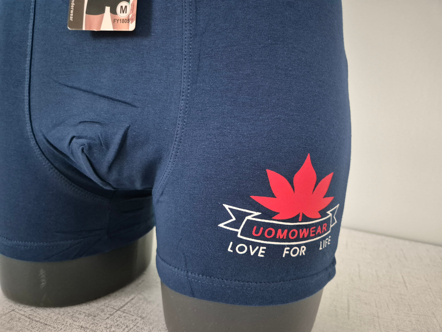 Boxer Homme JULES Bleu motif Rouge 1805 (FY)