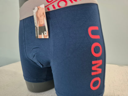 Boxer Homme LOUIS Bleu Uomo Rouge 1880 (FY)