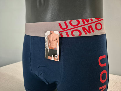 Boxer Homme LUCIEN Bleu Uomo Rouge 1904 (FY)