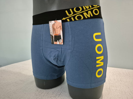 Boxer Homme LUCIEN Bleu Uomo Jaune 1904 (FY)