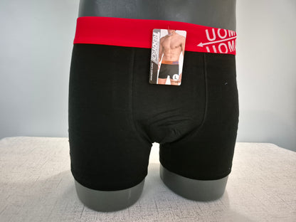Boxer Homme LUCIEN Noir Uomo Blanc 1904 (FY)