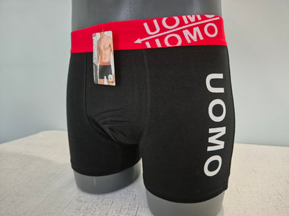 Boxer Homme LUCIEN Noir Uomo Blanc 1904 (FY)