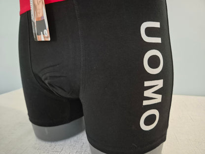 Boxer Homme LUCIEN Noir Uomo Blanc 1904 (FY)