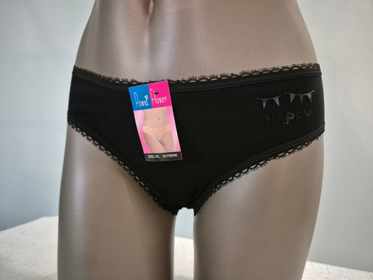 Slip en Coton CLARA 60046 Noir (FY)