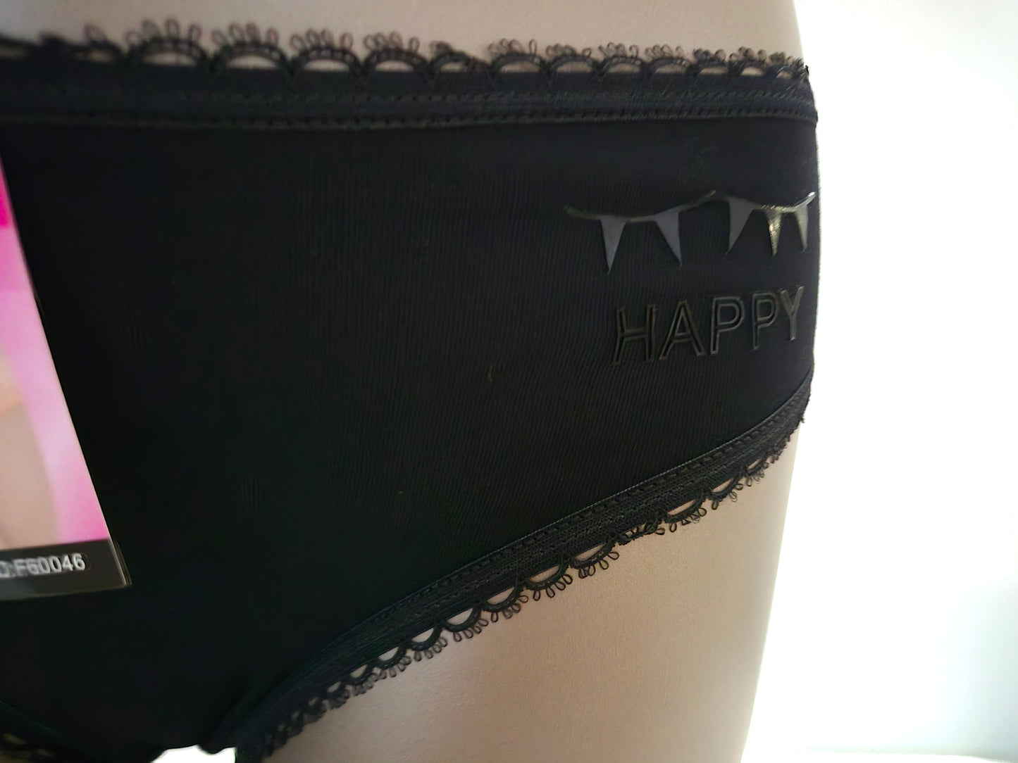 Slip en Coton CLARA 60046 Noir (FY)
