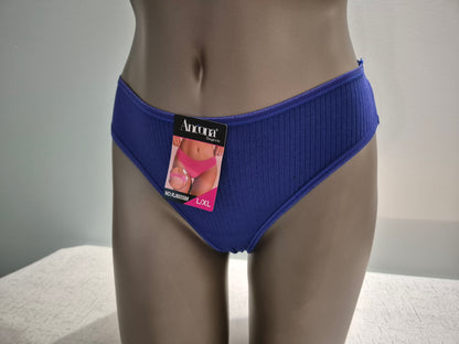 Tanga en Coton et dentelle Noémie 80558 Bleu (FY)