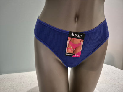 Tanga en Coton et dentelle Noémie 80558 Bleu (FY)