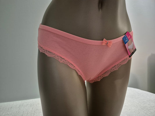 Slip en Coton et Dentelle CAPUCINE 60118 Abricot (FY)