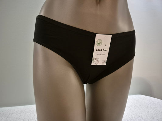 Slip en Coton VALENTINE 1001 Noir (LZ)