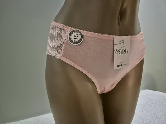 Slip en Coton et Dentelle CHARLIE 9928 Rose (LZ)