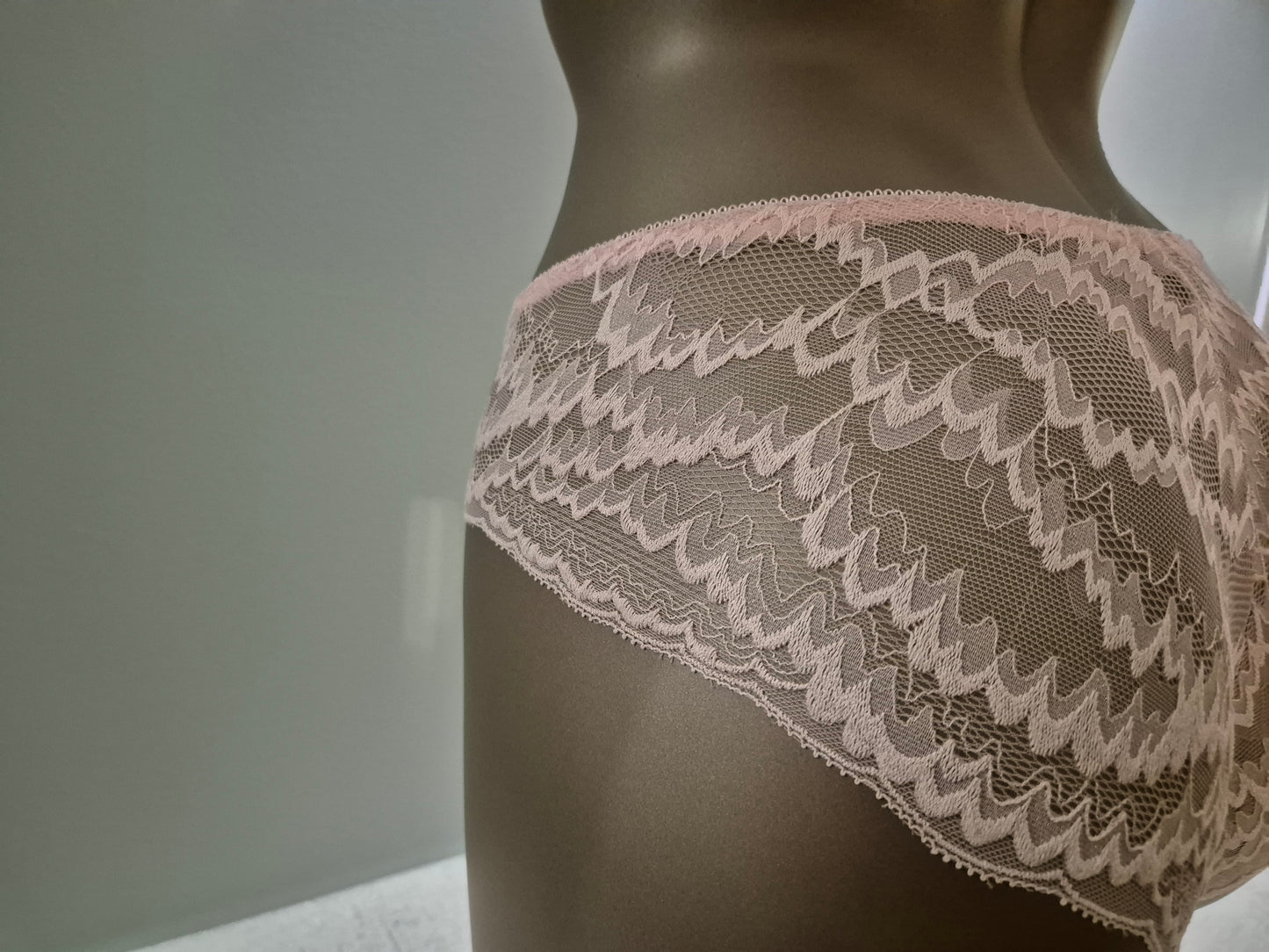Slip en Coton et Dentelle CHARLIE 9928 Rose (LZ)