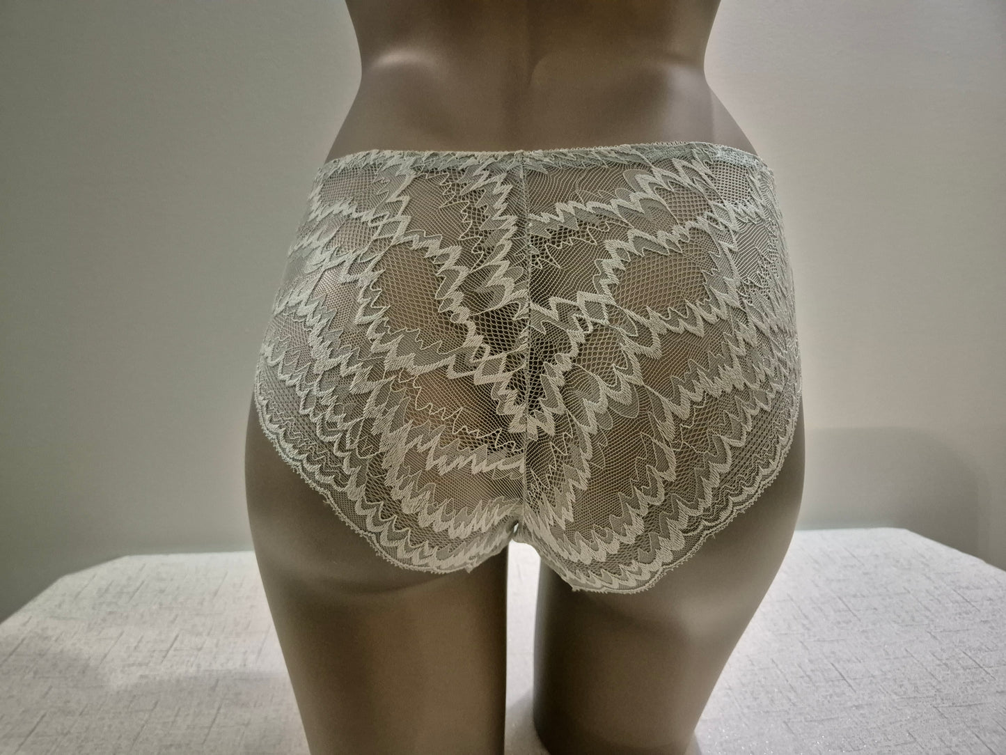Slip en Coton et Dentelle CHARLIE 9928 Vert (LZ)