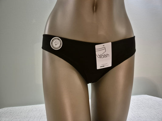 Slip en Coton SOLENE 182 Noir (LZ)