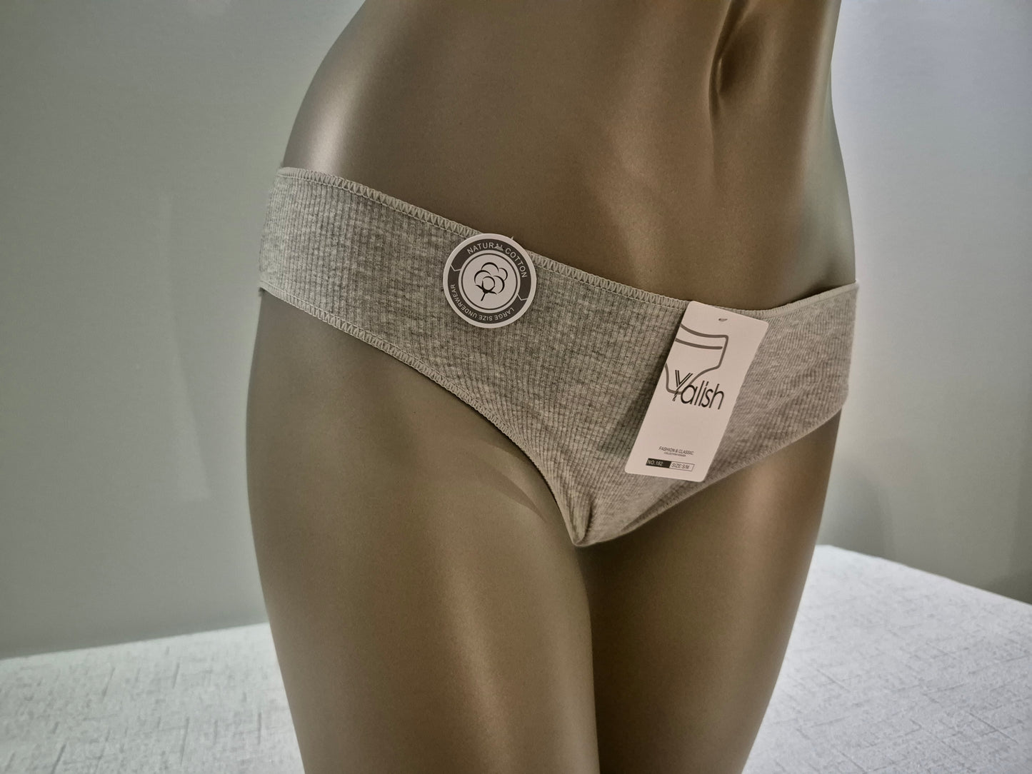 Slip en Coton SOLENE 182 Gris (LZ)
