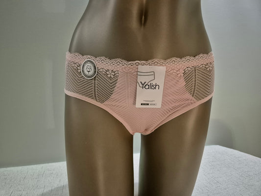 Slip en Coton et Dentelle LOUISE 9943 Rose (LZ)