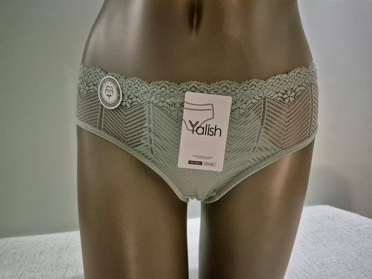 Slip en Coton et Dentelle LOUISE 9943 Vert (LZ)