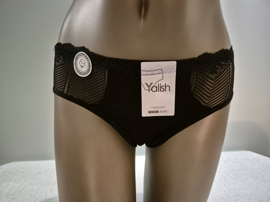 Slip en Coton et Dentelle LOUISE 9943 Noir (LZ)