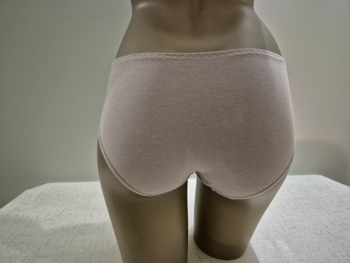 Slip en Coton et Dentelle LOUISE 9943 Taupe (LZ)