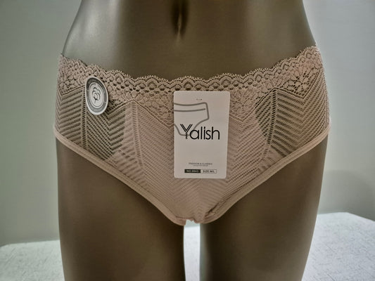 Slip en Coton et Dentelle LOUISE 9943 Rose Poudré (LZ)