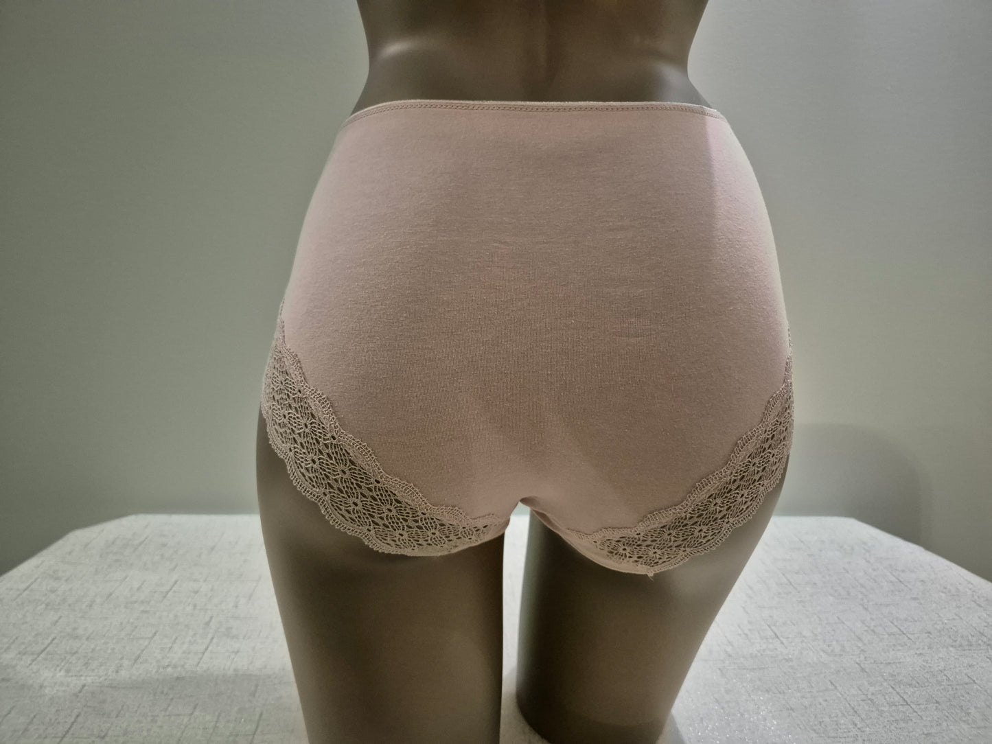 Slip en Coton et Dentelle LETICIA 9950 Beige (LZ)