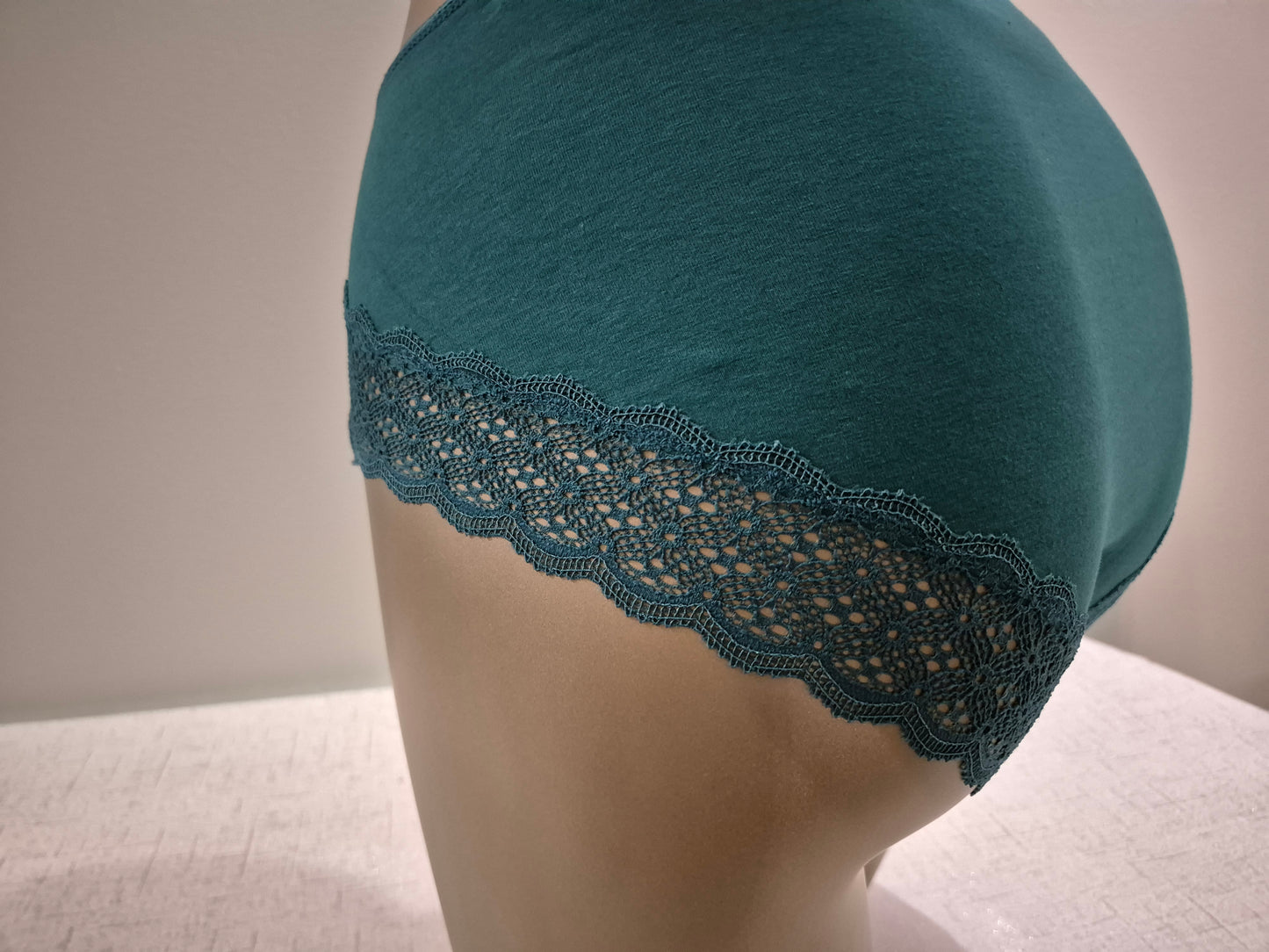 Slip en Coton et Dentelle LETICIA 9950 Vert (LZ)