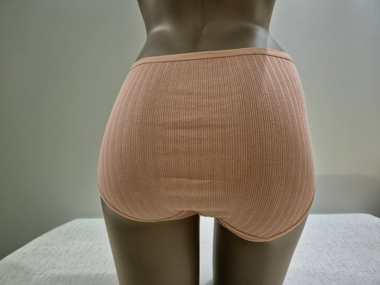 Culotte en Coton et dentelle COLINE 3662 Rose Poudré (LZ) GRANDE TAILLE