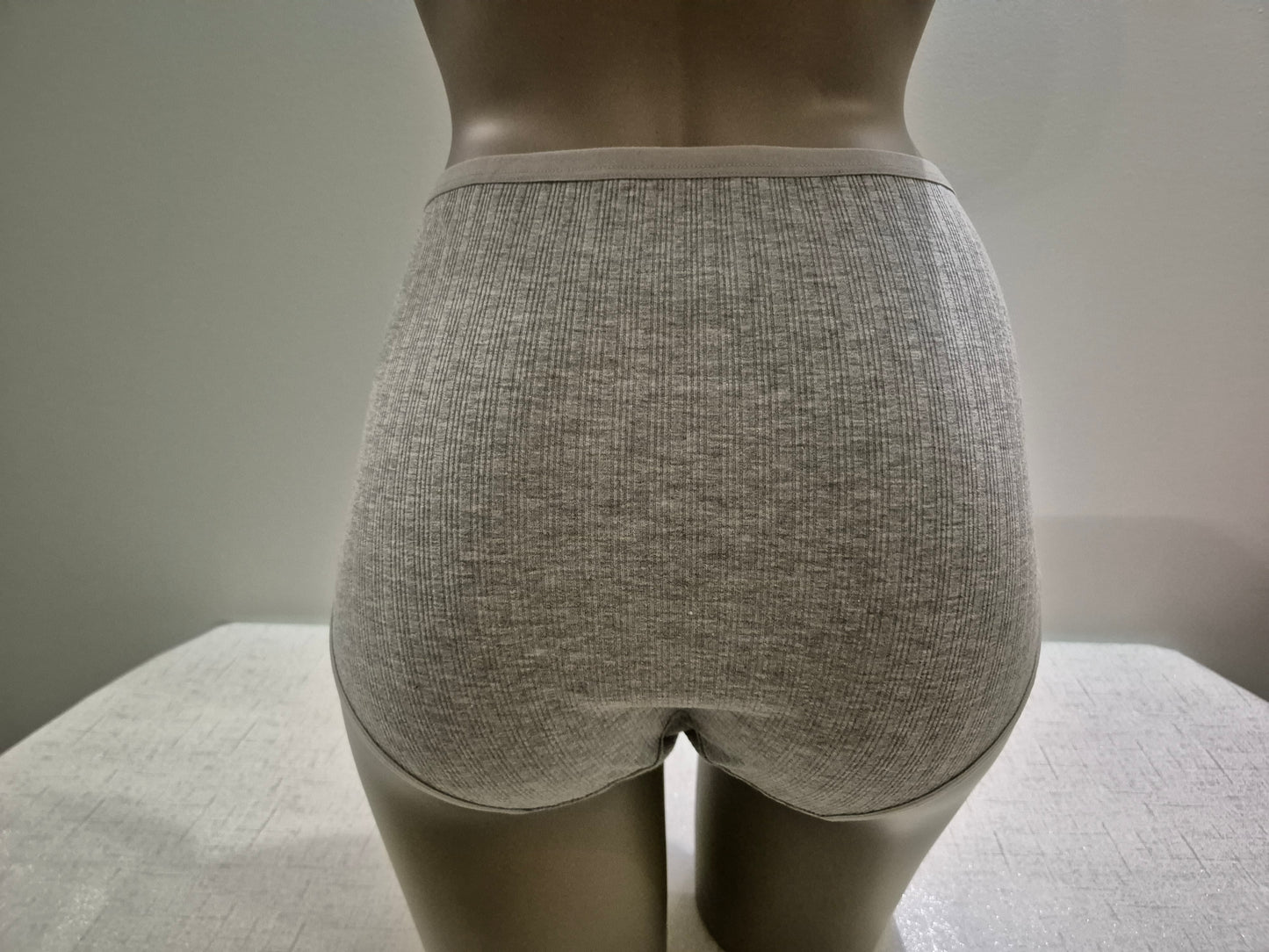 Culotte en Coton et Dentelle COLINE 3662 Gris (LZ) GRANDE TAILLE
