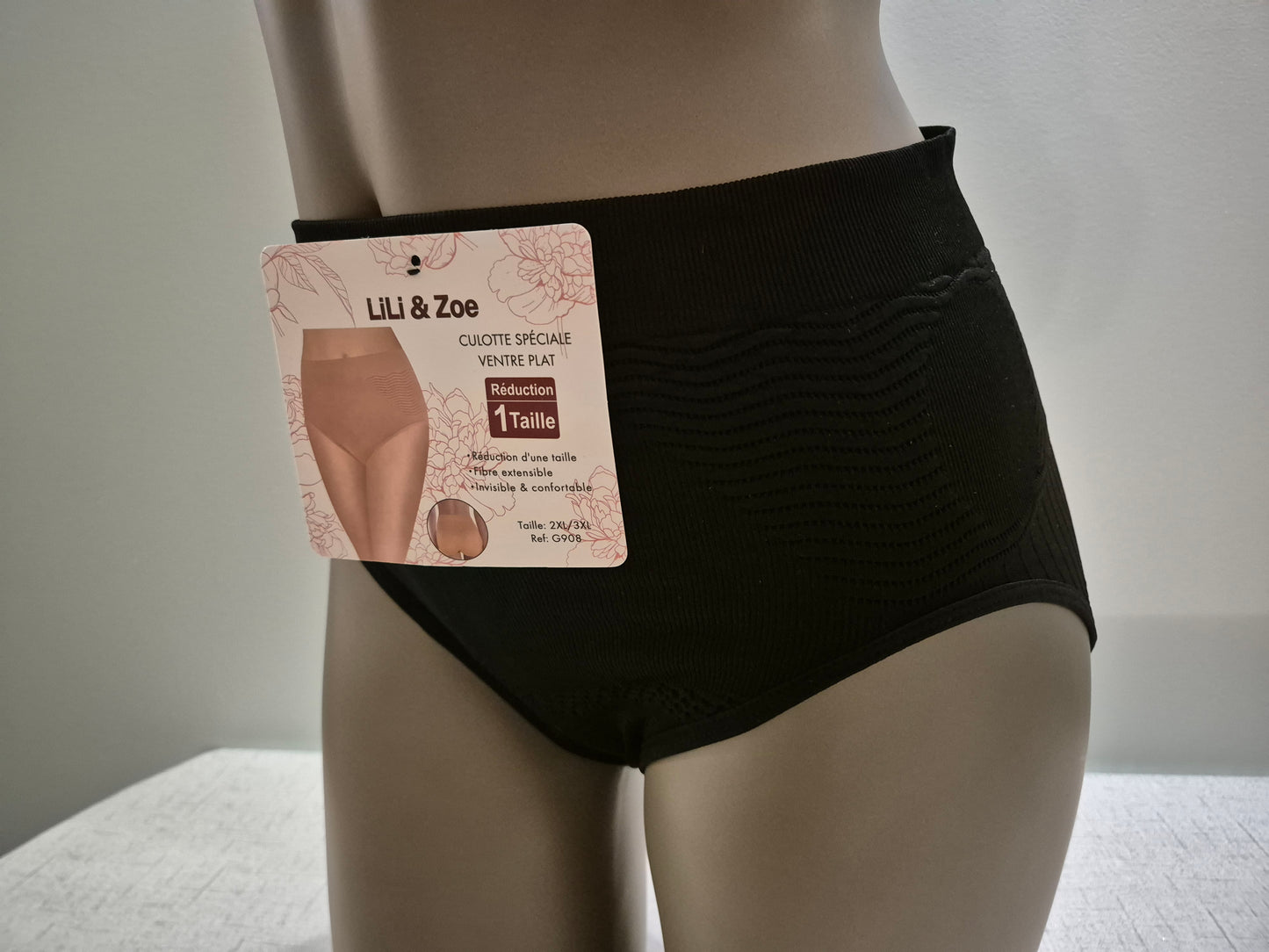 Culotte gainante LEONIE 908 Noir (LZ)