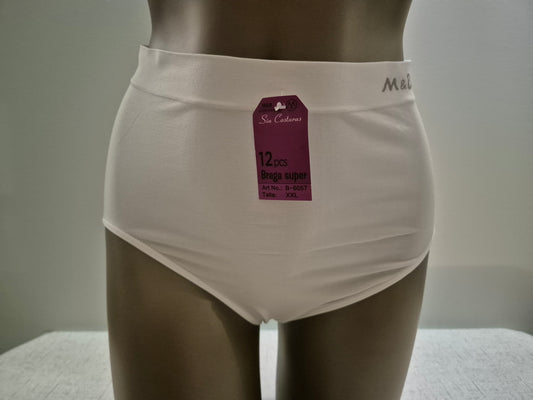 Culotte en Microfibre JEANNE 6057 blanc (LZ) GRANDE TAILLE