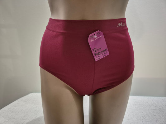 Culotte en Microfibre JEANNE 6057 Bordeaux (LZ) GRANDE TAILLE